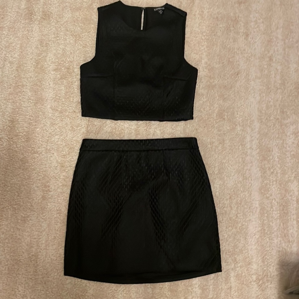 Express two piece Dress size XS, Crop top & Mini Skirt